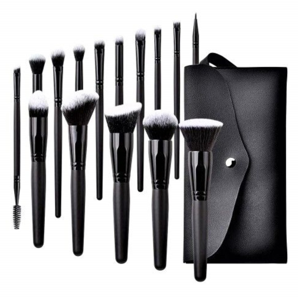 black kabuki Makeup brushes Set /